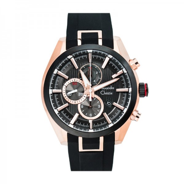 Alexandre Christie AC 6582 Rosegold Black MCRBRBA